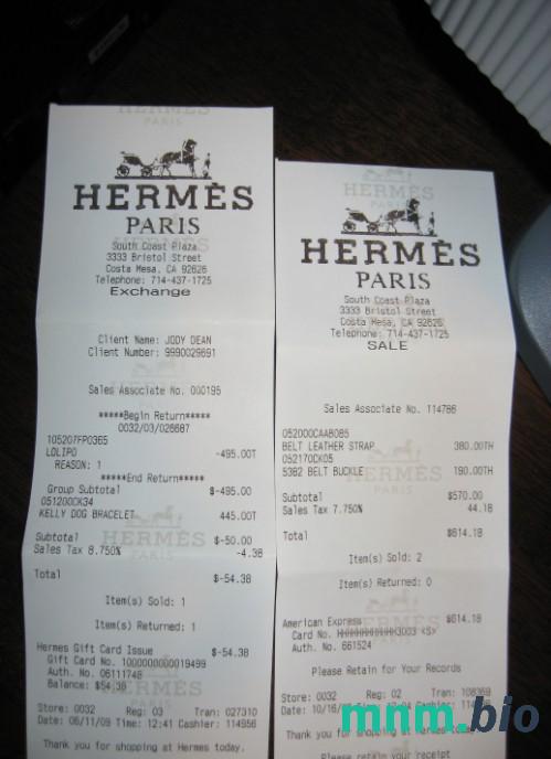 Hermes Fashion House przykładowy czek płatniczy PSD